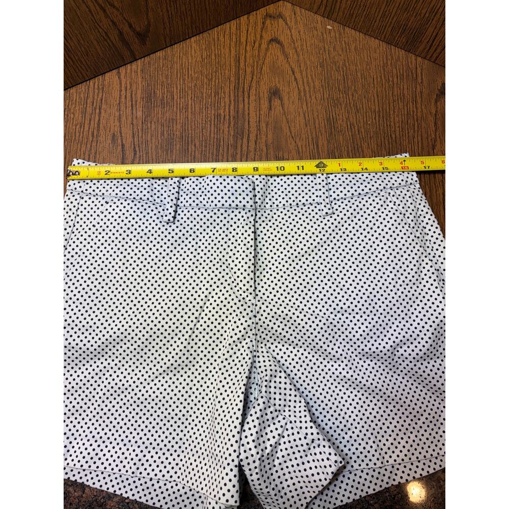 Nautica Women's Polka Dot Chino Shorts 5" Inseam Size 8 White Black Cotton - Picture 10 of 10